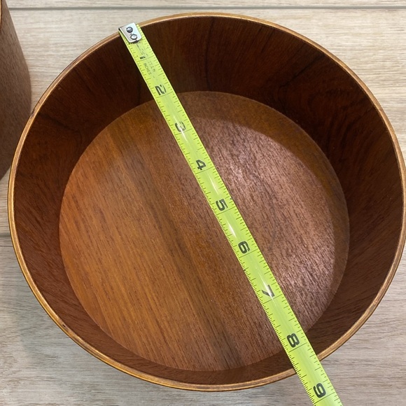 Rare Swedish Teak Thin Wall Bowls MCM - Picture 9 of 10